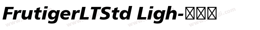 FrutigerLTStd Ligh字体转换